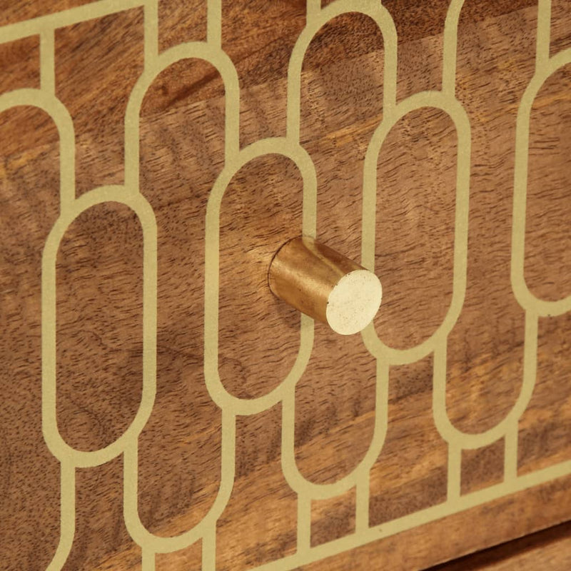 vidaXL tömör mangófa tálalószekrény 60 x 33 x 75 cm