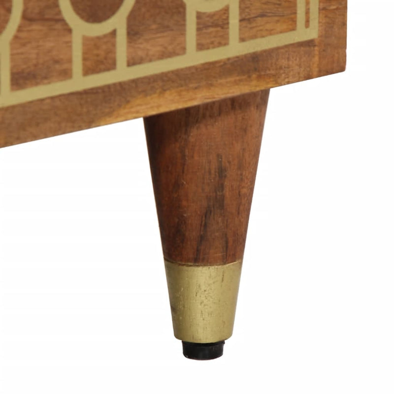 vidaXL tömör mangófa tálalószekrény 60 x 33 x 75 cm