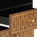 vidaXL tömör mangófa éjjeliszekrény 50 x 33 x 62 cm