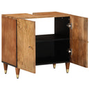 vidaXL tömör mangófa fürdőszobai mosdószekrény 62 x 33 x 58 cm