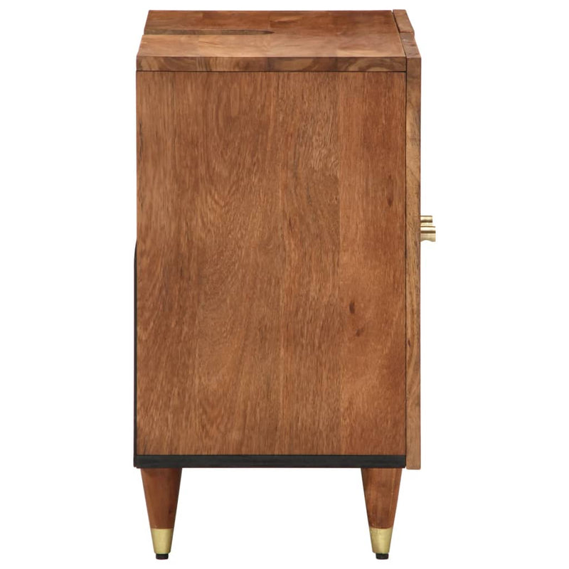 vidaXL tömör mangófa fürdőszobai mosdószekrény 62 x 33 x 58 cm