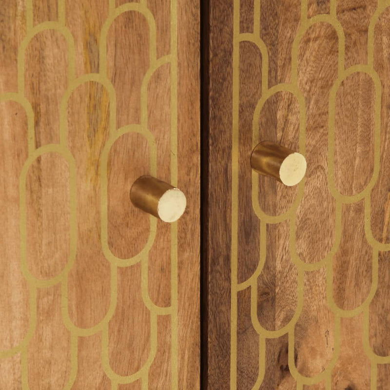 vidaXL tömör mangófa fürdőszobai mosdószekrény 62 x 33 x 58 cm