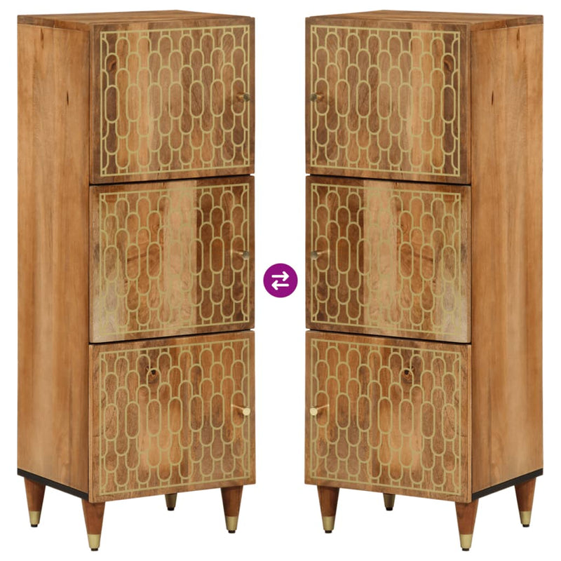 vidaXL tömör mangófa magasszekrény 40 x 33 x 110 cm