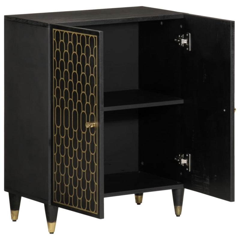 vidaXL tömör mangófa tálalószekrény 60 x 33 x 75 cm