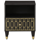 vidaXL 2 db tömör mangófa éjjeliszekrény 40 x 33 x 46 cm