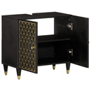 vidaXL tömör mangófa fürdőszobai mosdószekrény 62 x 33 x 58 cm