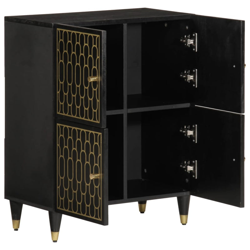 vidaXL tömör mangófa tálalószekrény 60 x 33 x 75 cm