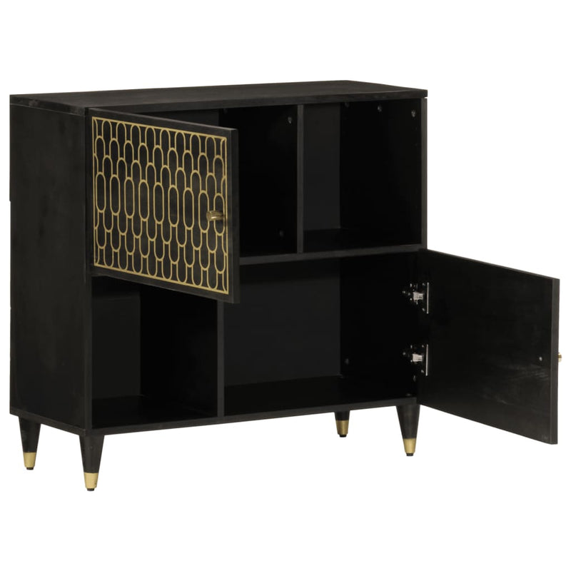 vidaXL tömör mangófa tálalószekrény 80 x 33 x 75 cm