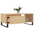 vidaXL sonoma tölgy színű szerelt fa dohányzóasztal 90 x 50 x 36,5 cm