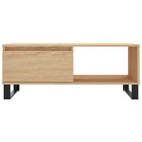 vidaXL sonoma tölgy színű szerelt fa dohányzóasztal 90 x 50 x 36,5 cm