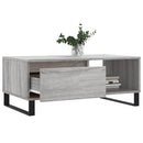 vidaXL szürke sonoma színű szerelt fa dohányzóasztal 90 x 50 x 36,5 cm