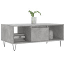 vidaXL betonszürke szerelt fa dohányzóasztal 90x50x36,5 cm