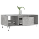 vidaXL betonszürke szerelt fa dohányzóasztal 90x50x36,5 cm