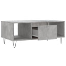 vidaXL betonszürke szerelt fa dohányzóasztal 90x50x36,5 cm
