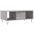 vidaXL szürke sonoma színű szerelt fa dohányzóasztal 90 x 50 x 36,5 cm