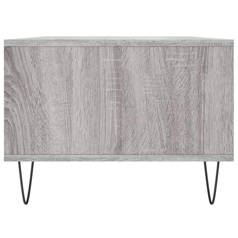 vidaXL szürke sonoma színű szerelt fa dohányzóasztal 90 x 50 x 36,5 cm