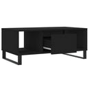 vidaXL fekete szerelt fa dohányzóasztal 90x50x36,5 cm