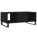vidaXL fekete szerelt fa dohányzóasztal 90x50x36,5 cm