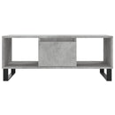 vidaXL betonszürke szerelt fa dohányzóasztal 90x50x36,5 cm