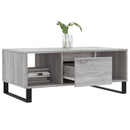 vidaXL szürke sonoma színű szerelt fa dohányzóasztal 90 x 50 x 36,5 cm