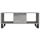 vidaXL szürke sonoma színű szerelt fa dohányzóasztal 90 x 50 x 36,5 cm