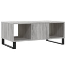 vidaXL szürke sonoma színű szerelt fa dohányzóasztal 90 x 50 x 36,5 cm