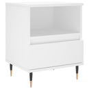 vidaXL 2 db fehér szerelt fa éjjeliszekrény 40 x 35 x 50 cm
