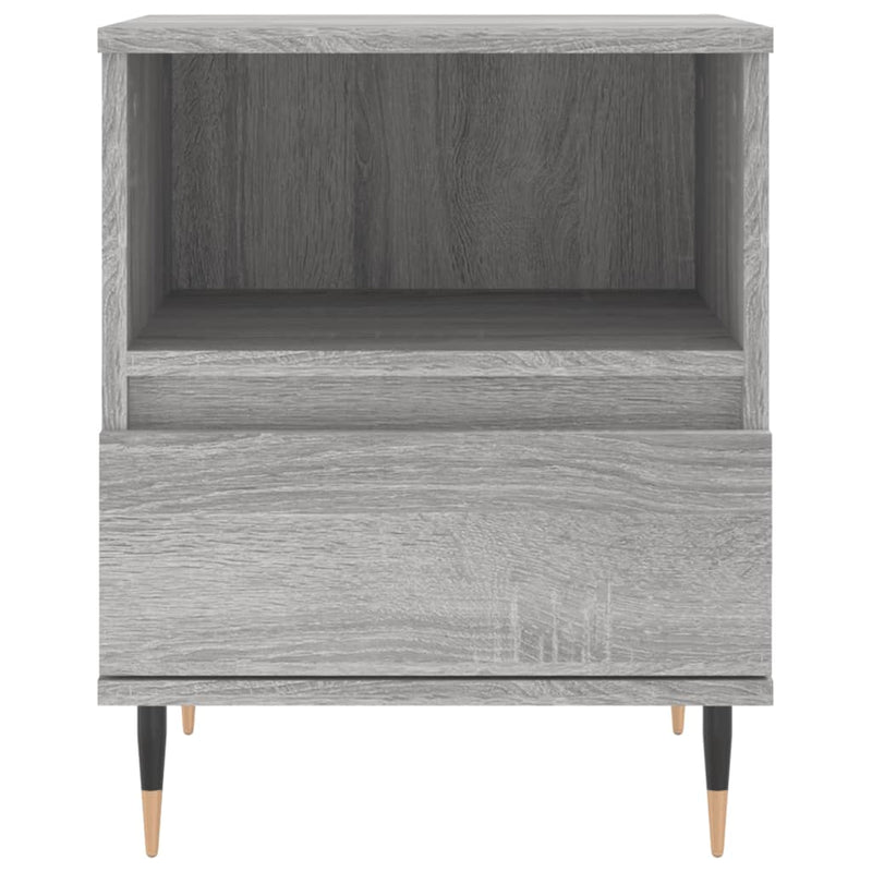 vidaXL 2 db szürke sonoma színű éjjeliszekrény 40 x 35 x 50 cm