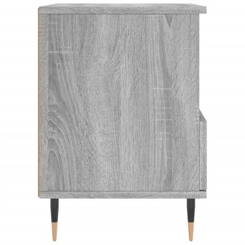 vidaXL 2 db szürke sonoma színű éjjeliszekrény 40 x 35 x 50 cm