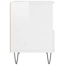 vidaXL 2 db magasfényű fehér szerelt fa éjjeliszekrény 40x35x50 cm