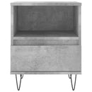 vidaXL 2 db betonszürke szerelt fa éjjeliszekrény 40 x 35 x 50 cm