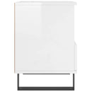 vidaXL magasfényű fehér szerelt fa éjjeliszekrény 40x35x50 cm