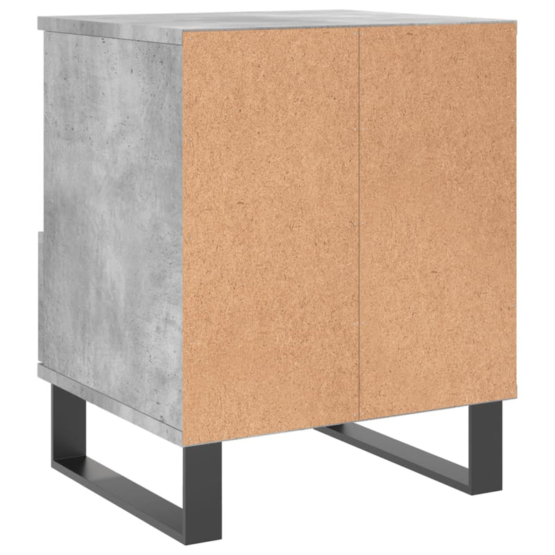 vidaXL betonszürke szerelt fa éjjeliszekrény 40x35x50 cm