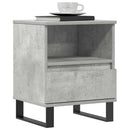 vidaXL 2 db betonszürke szerelt fa éjjeliszekrény 40 x 35 x 50 cm