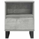 vidaXL 2 db betonszürke szerelt fa éjjeliszekrény 40 x 35 x 50 cm
