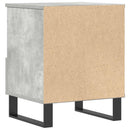 vidaXL 2 db betonszürke szerelt fa éjjeliszekrény 40 x 35 x 50 cm
