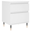 vidaXL fehér szerelt fa éjjeliszekrény 40 x 35 x 50 cm