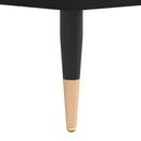 vidaXL 2 db fekete szerelt fa éjjeliszekrény 40 x 35 x 50 cm