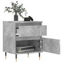 vidaXL 2 db betonszürke szerelt fa éjjeliszekrény 40 x 35 x 50 cm
