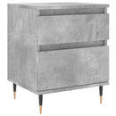 vidaXL 2 db betonszürke szerelt fa éjjeliszekrény 40 x 35 x 50 cm