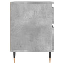 vidaXL 2 db betonszürke szerelt fa éjjeliszekrény 40 x 35 x 50 cm