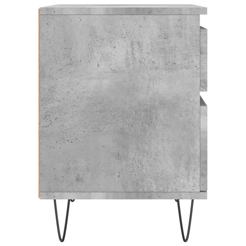 vidaXL betonszürke szerelt fa éjjeliszekrény 40x35x50 cm