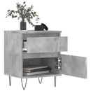 vidaXL 2 db betonszürke szerelt fa éjjeliszekrény 40 x 35 x 50 cm