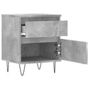 vidaXL 2 db betonszürke szerelt fa éjjeliszekrény 40 x 35 x 50 cm
