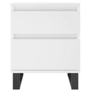 vidaXL 2 db fehér szerelt fa éjjeliszekrény 40 x 35 x 50 cm