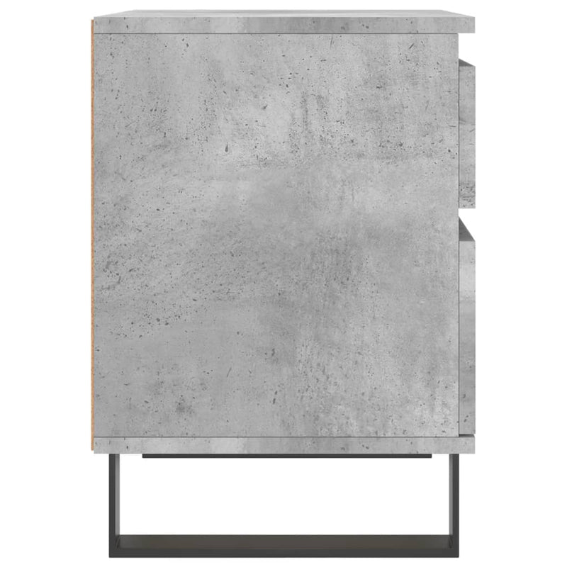 vidaXL betonszürke szerelt fa éjjeliszekrény 40x35x50 cm