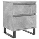 vidaXL 2 db betonszürke szerelt fa éjjeliszekrény 40 x 35 x 50 cm