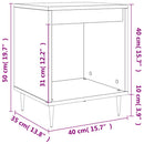 vidaXL 2 db magasfényű fehér szerelt fa éjjeliszekrény 40x35x50 cm
