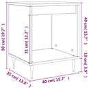 vidaXL betonszürke szerelt fa éjjeliszekrény 40x35x50 cm