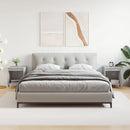 vidaXL 2 db betonszürke szerelt fa éjjeliszekrény 40 x 35 x 50 cm